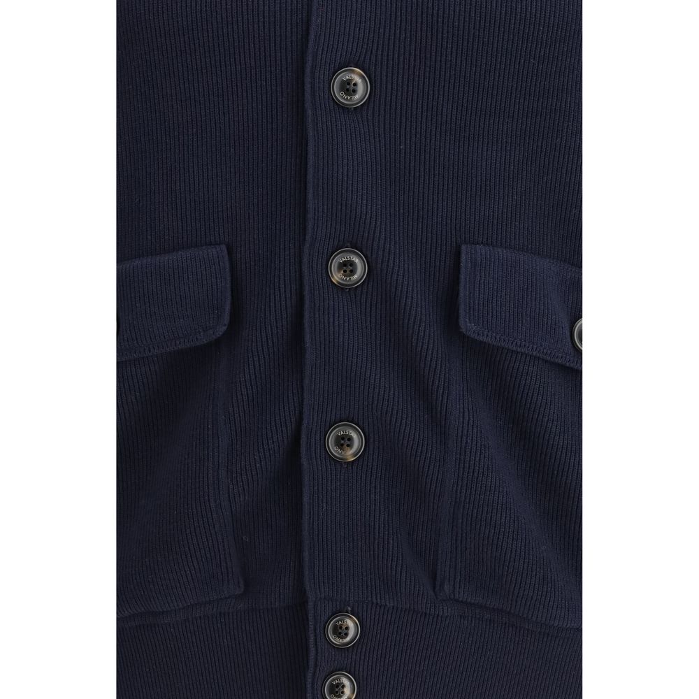 Felpa Valstar in cotone blu