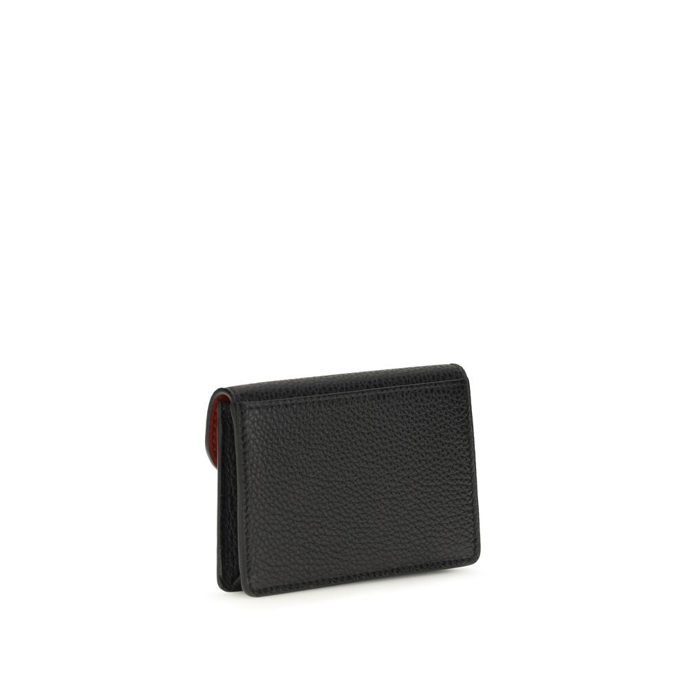 Portefeuille Ferragamo Bos Taurus en cuir de veau noir