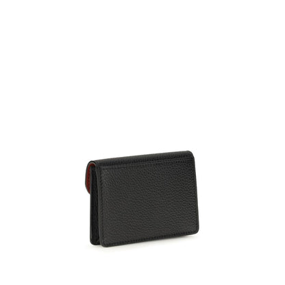 Portafoglio Ferragamo in pelle di vitello nera Bos Taurus
