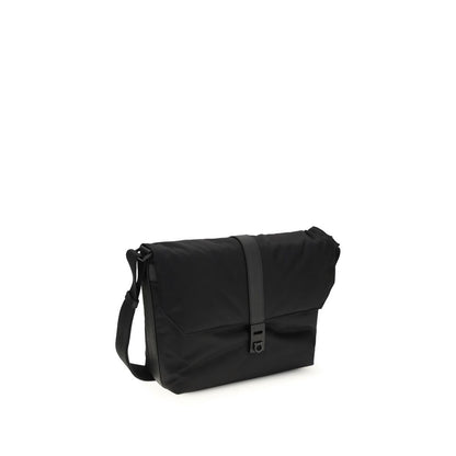 Borsa a Spalla Ferragamo in Nylon Nero