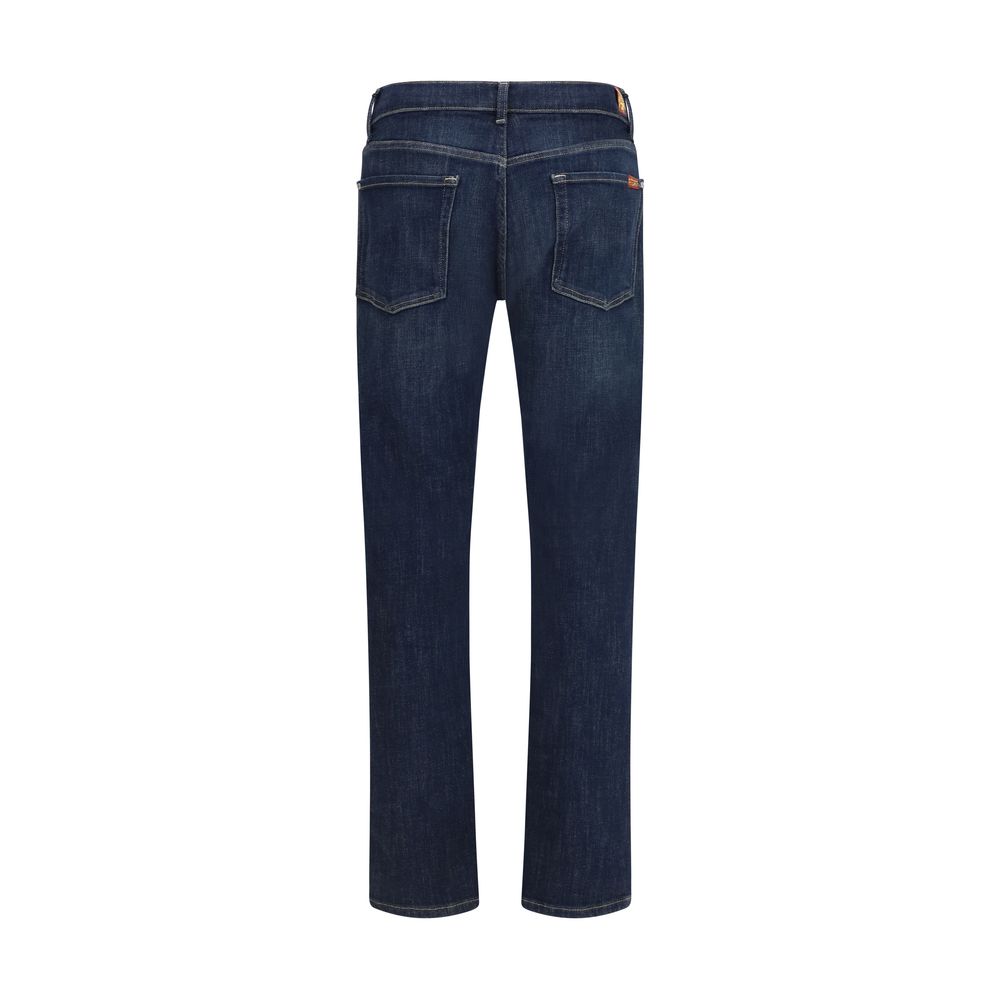 Jean évasé 7FOR en coton bleu