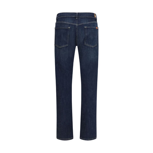 Jeans a zampa d'elefante 7FOR in cotone blu