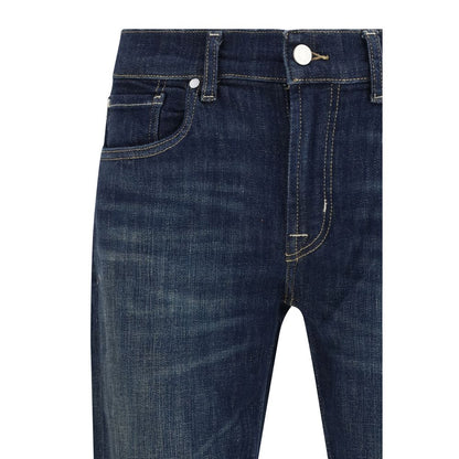 Jean évasé 7FOR en coton bleu