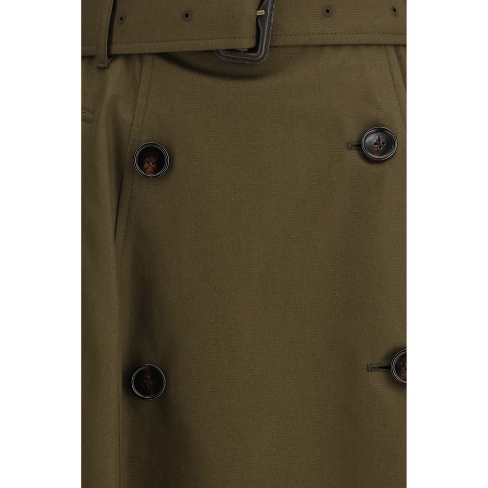 Gonna midi Burberry bicolore in cotone