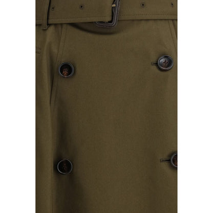 Gonna midi Burberry bicolore in cotone