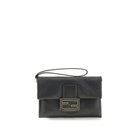Pochette Fendi noire en agneau Ovis Aries