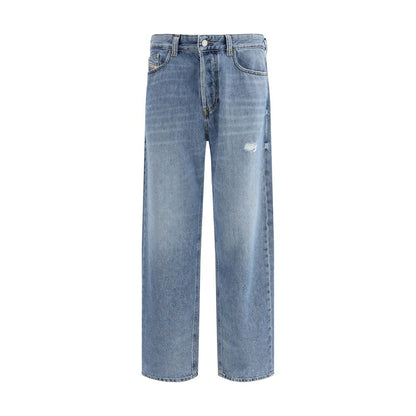 Jeans Diesel Blu in Cotone a Vestibilità Comoda