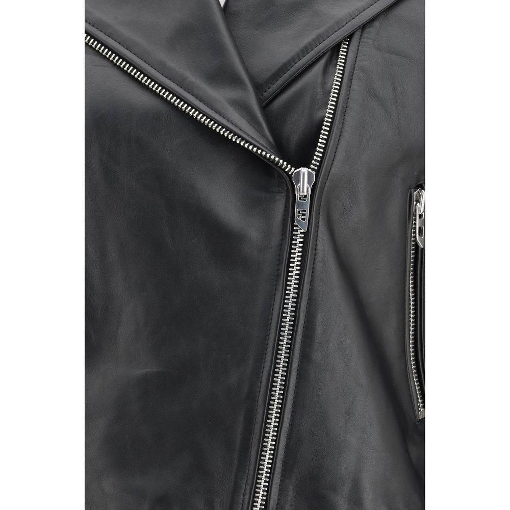 Giacca Diesel in pelle nera