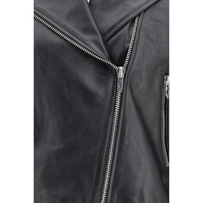 Giacca Diesel in pelle nera