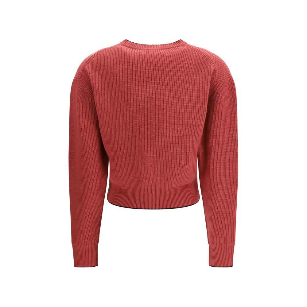 Sweat-shirt Chloé en laine rouge Oves Aries
