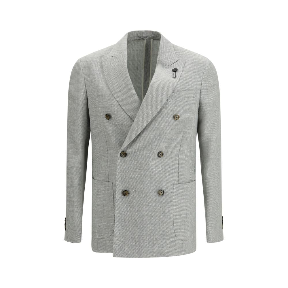 Blazer Lardini in lana bicolore