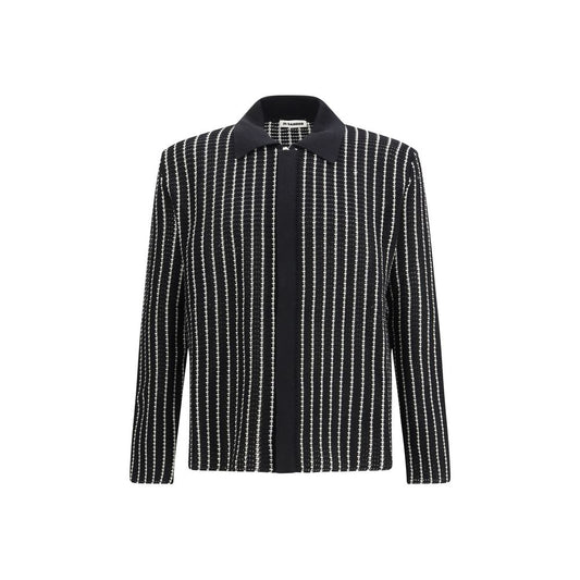 Cardigan Jil Sander in cotone nero