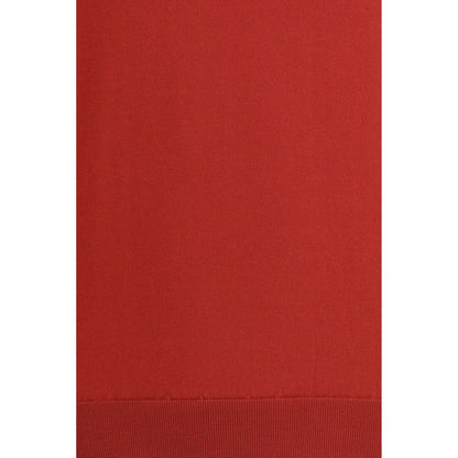 T-shirt in cotone rossa Brunello Cucinelli