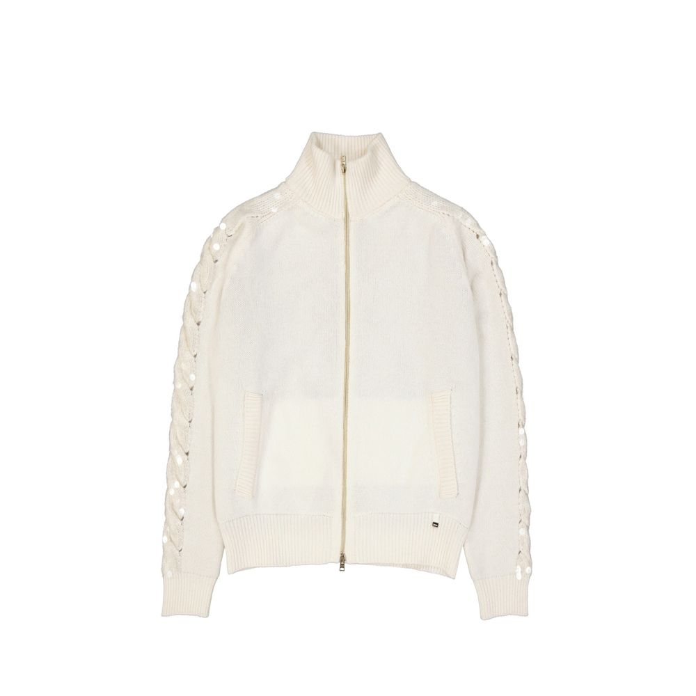 Gilet en cachemire blanc Herno