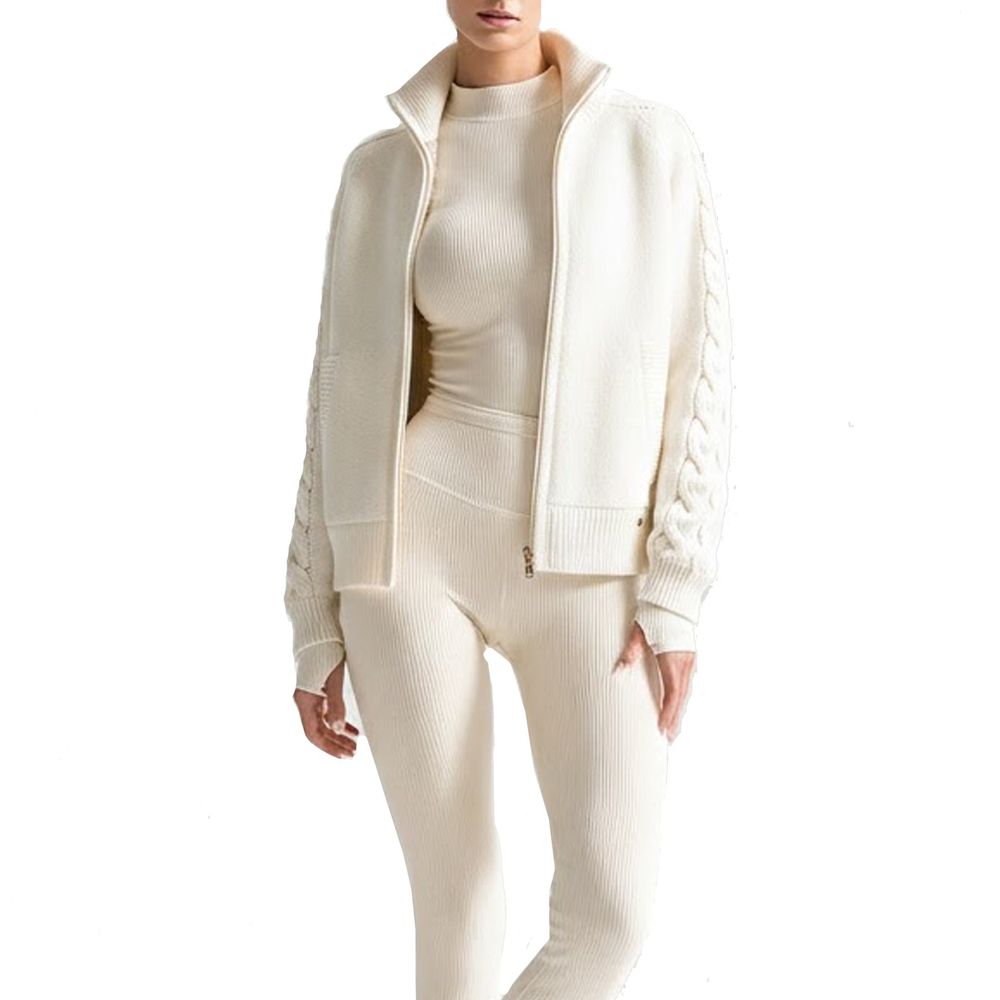 Gilet en cachemire blanc Herno