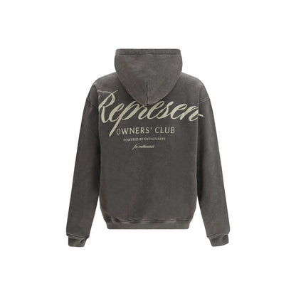 Felpa in cotone grigio Rappresenta