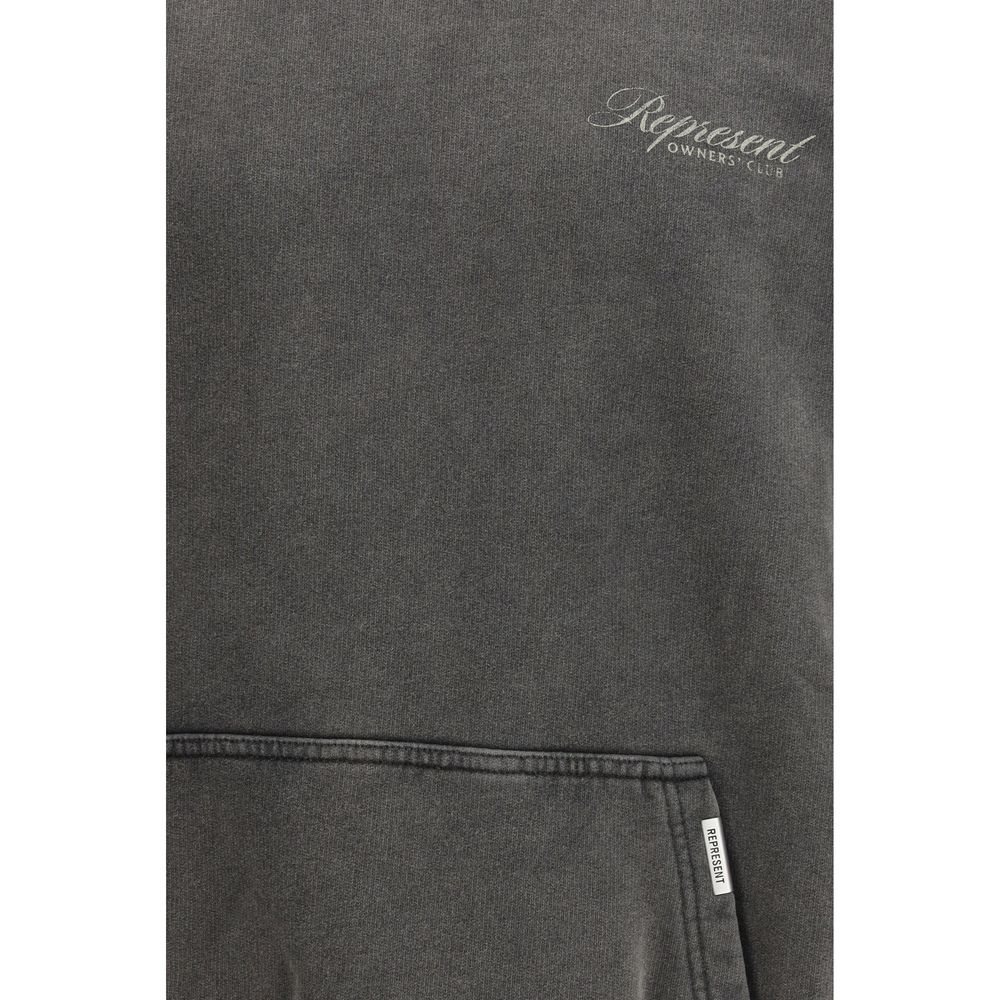 Felpa in cotone grigio Rappresenta
