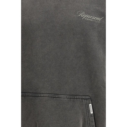 Felpa in cotone grigio Rappresenta