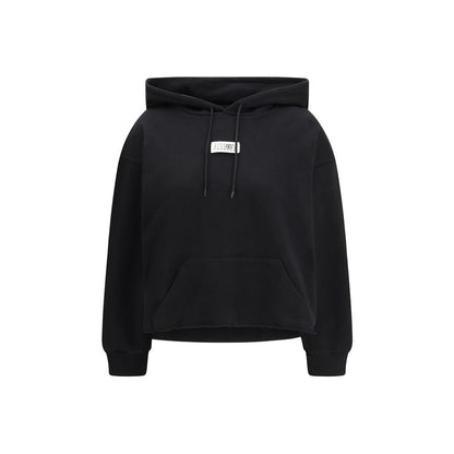Felpa MM6 in Cotone Nero