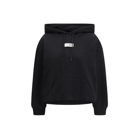Felpa MM6 in Cotone Nero