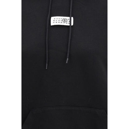 Felpa MM6 in Cotone Nero