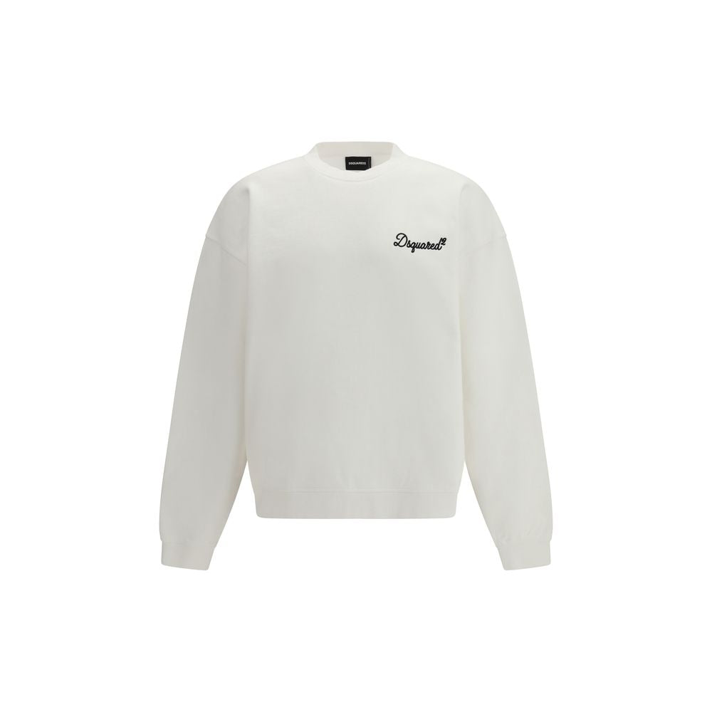 Sweat-shirt en coton blanc Dsquared²
