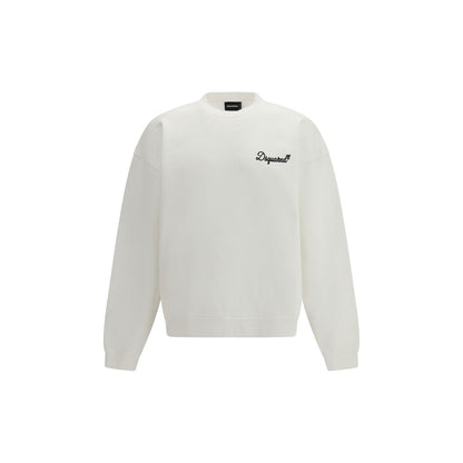Sweat-shirt en coton blanc Dsquared²