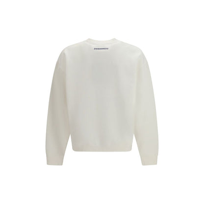 Felpa Dsquared² in cotone bianco