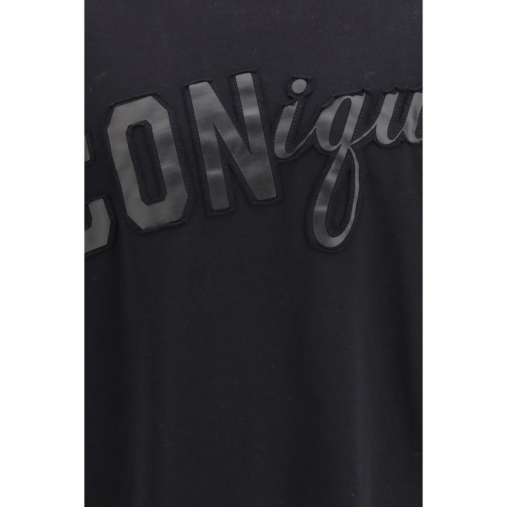 T-shirt nera in cotone Dsquared²