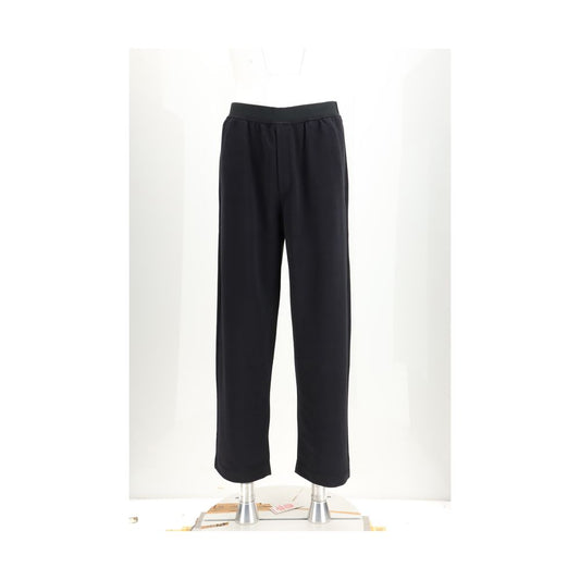 MM6 Pantaloni Casual Neri in Cotone