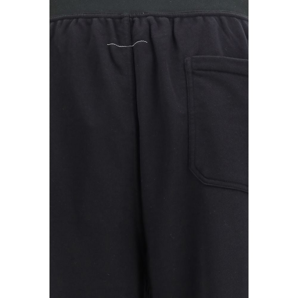 MM6 Pantaloni Casual Neri in Cotone