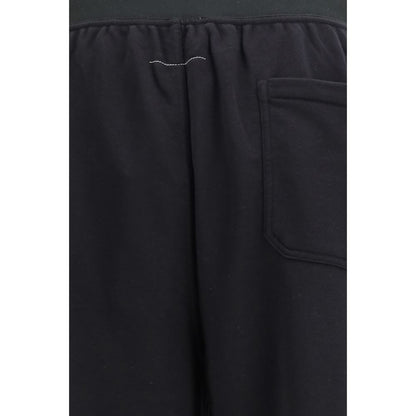 MM6 Pantaloni Casual Neri in Cotone