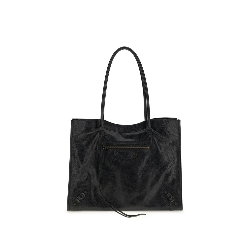 Sac bandoulière Balenciaga en agneau noir Ovis Aries Aries
