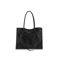 Sac bandoulière Balenciaga en agneau noir Ovis Aries Aries