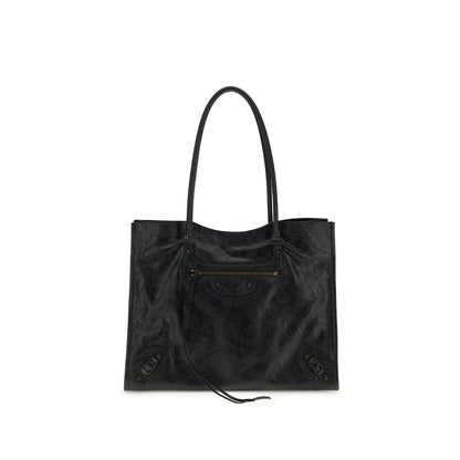 Sac bandoulière Balenciaga en agneau noir Ovis Aries Aries