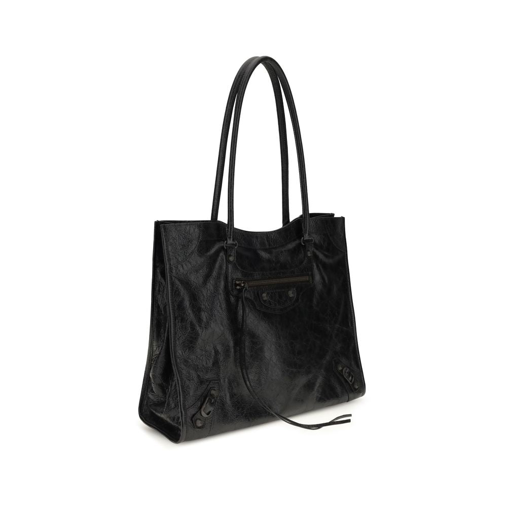Sac bandoulière Balenciaga en agneau noir Ovis Aries Aries