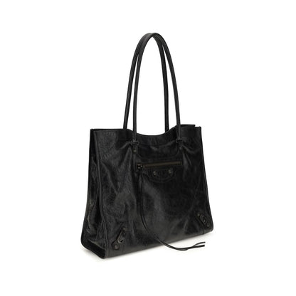 Sac bandoulière Balenciaga en agneau noir Ovis Aries Aries