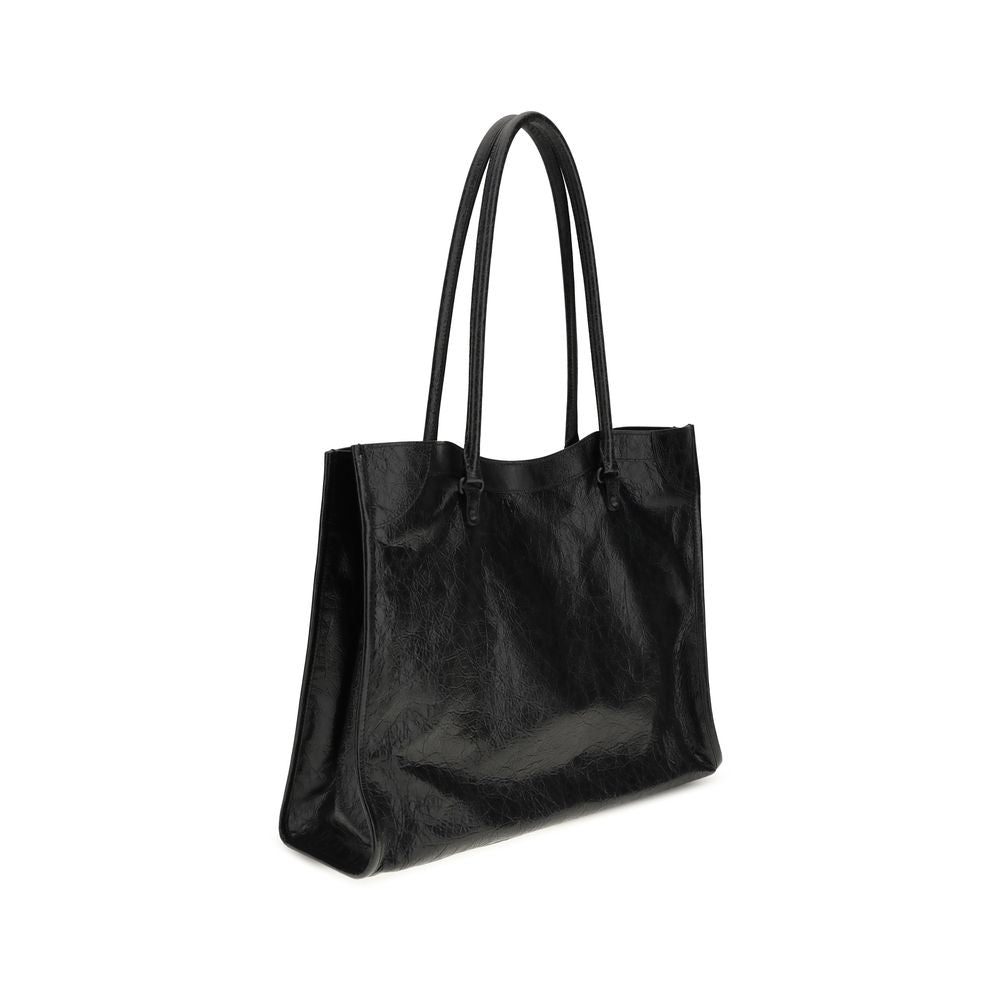 Sac bandoulière Balenciaga en agneau noir Ovis Aries Aries