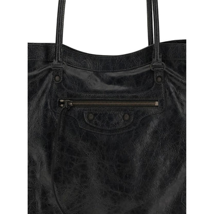 Sac bandoulière Balenciaga en agneau noir Ovis Aries Aries
