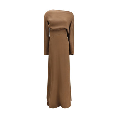 Robe décontractée Petar Petrov en soie marron