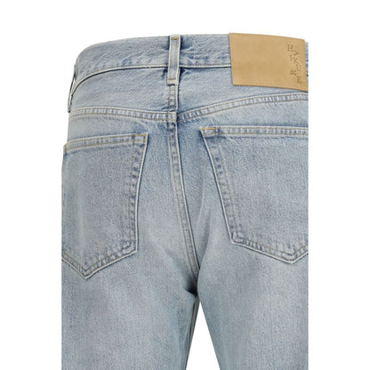Jeans dritti in cotone blu Haikure