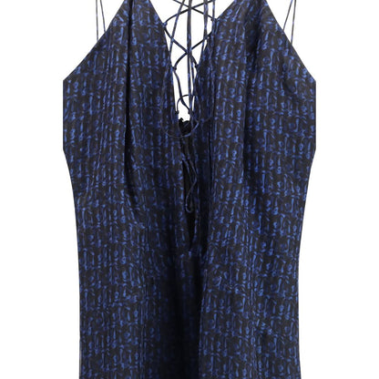 Abito casual in seta blu Kristina Ti