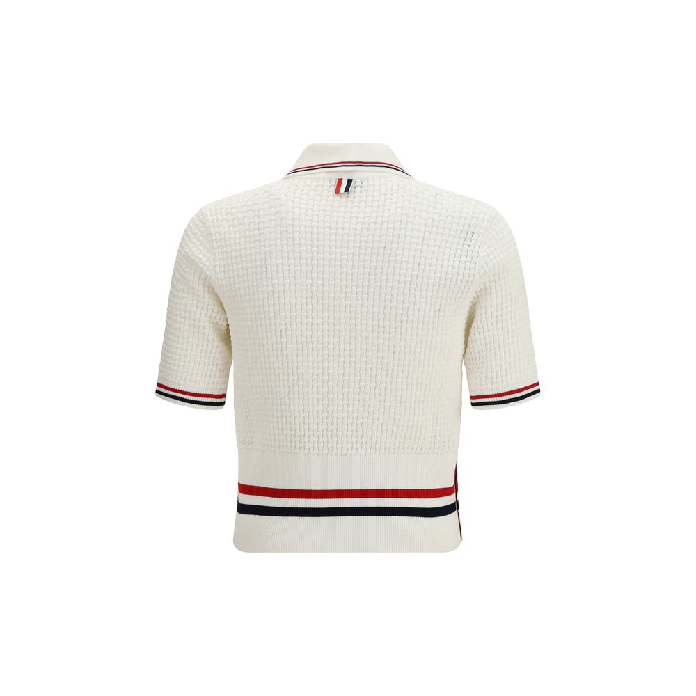 Polo Thom Browne in cotone bianco