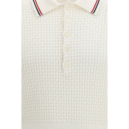 Polo Thom Browne in cotone bianco
