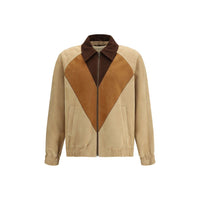 Giubbotto biker Valentino in pelle di capra marrone