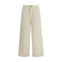 Pantaloni Casual Moncler Beige in Cotone