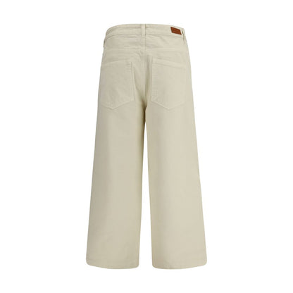 Pantaloni Casual Moncler Beige in Cotone