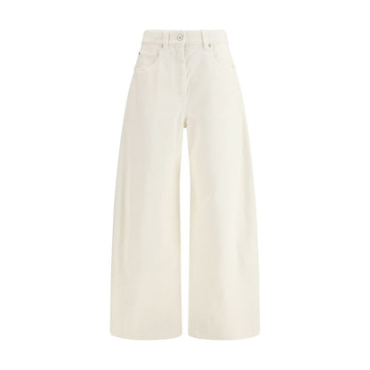 Pantalon décontracté Brunello Cucinelli en coton beige