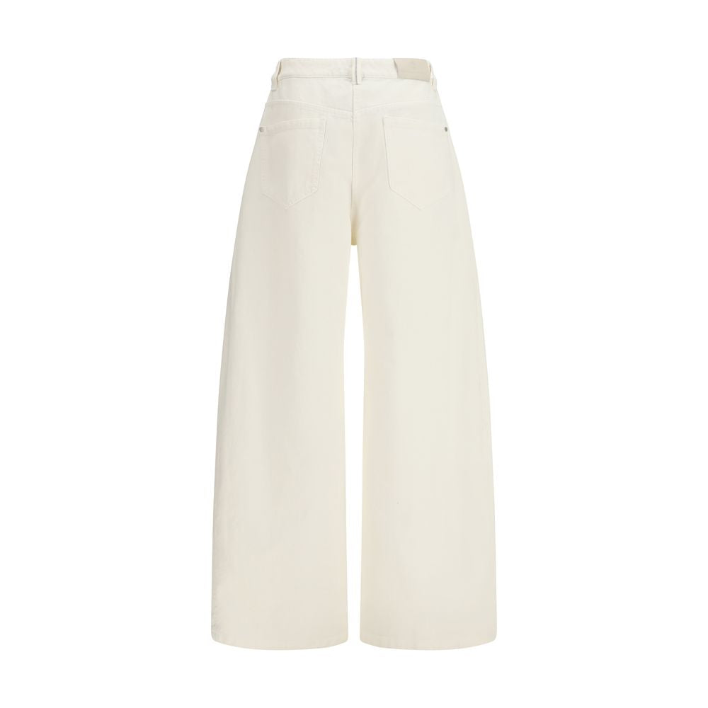 Pantalon décontracté Brunello Cucinelli en coton beige