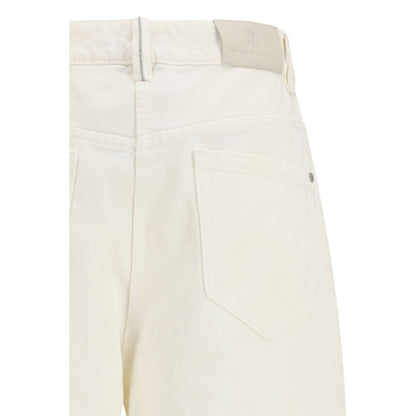 Pantalon décontracté Brunello Cucinelli en coton beige